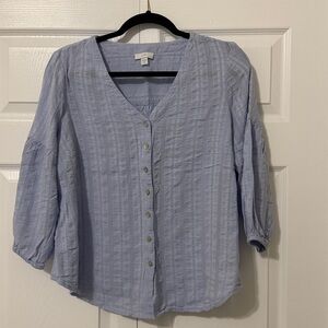$15 🛍️ J. Jill Women’s Casual Light Blue Shirt